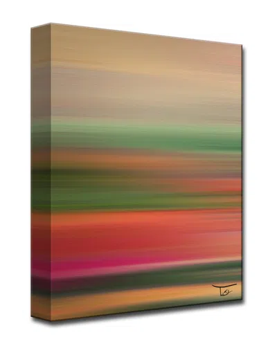 Ready2hangart Blur Stripes Li Wrapped Canvas Wall Art By Tristan Scott In Multi
