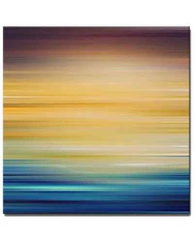 Ready2hangart Blur Stripes V Wrapped Canvas Wall Art By Tristan Scott