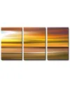Ready2hangart Blur Stripes X 3pc Wrapped Canvas Wall Art By Tristan Scott