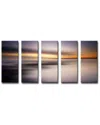 Ready2hangart Blur Stripes Xix 5pc Wrapped Canvas Wall Art By Tristan Scott