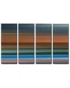 Ready2hangart Blur Stripes Xl 4pc Wrapped Canvas Wall Art By Tristan Scott
