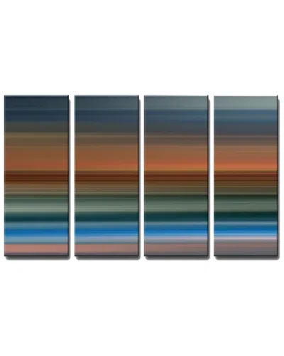 Ready2hangart Blur Stripes Xl 4pc Wrapped Canvas Wall Art By Tristan Scott