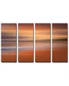 Ready2hangart Blur Stripes Xliv 4pc Wrapped Canvas Wall Art By Tristan Scott