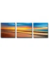 Ready2hangart Blur Stripes Xlvi 3pc Wrapped Canvas Wall Art By Tristan Scott