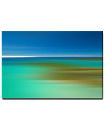 Ready2hangart Blur Stripes Xxi Wrapped Canvas Wall Art By Tristan Scott In Multi