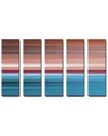 Ready2hangart Blur Stripes Xxvi 5pc Wrapped Canvas Wall Art By Tristan Scott