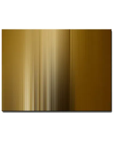 Ready2hangart Blur Stripes Xxviii Wrapped Canvas Wall Art By Tristan Scott In Brown