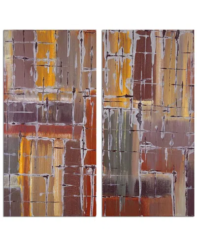 Ready2hangart Bueno Exchange Lxvii 2pc Wrapped Canvas Wall Art By Tristan Scott In Multi