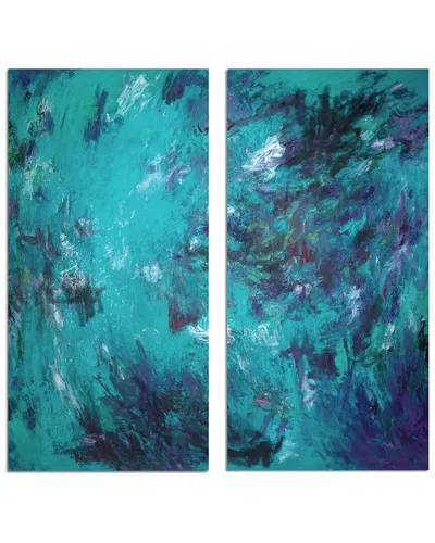 READY2HANGART READY2HANGART BUENO EXCHANGE LXVIIB 2PC WRAPPED CANVAS WALL ART BY TRISTAN SCOTT