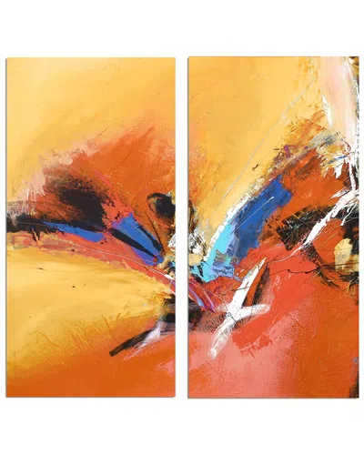 Ready2hangart Bueno Exchange Lxxiii 2pc Wrapped Canvas Wall Art By Tristan Scott