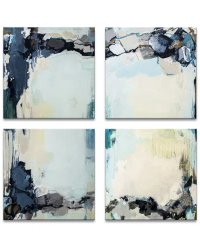 Ready2hangart Calm Waters I, Ii, Iii, & Iv Wrapped Canvas Wall Art By Lynn Byrd
