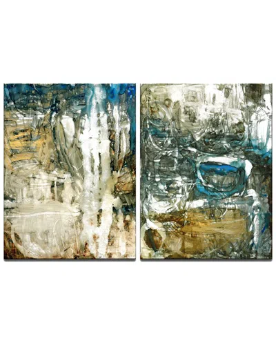 Ready2hangart Canyon Falls I/ii 2pc Wrapped Canvas Wall Art By Norman Wyatt