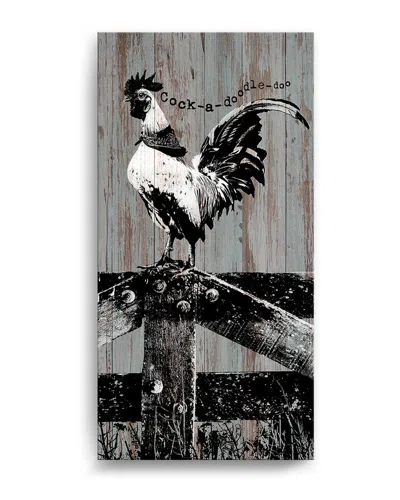 Ready2hangart Charming Rooster Wrapped Canvas Wall Art By Olivia Rose In Multi