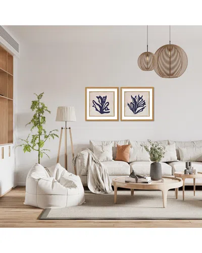 READY2HANGART CHROMATIC CURRENTS: A DIPTYCH OF OCEAN PLANTS BY GYPSEAVILLAGE WALL ART