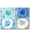 Ready2hangart Circular Squares Wrapped Canvas Wall Art