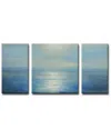 Ready2hangart Coastal Sunrise 3pc Wrapped Canvas Wall Art By Norman Wyatt