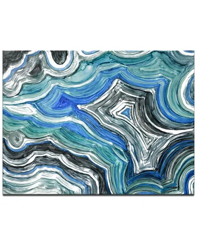Ready2hangart Cool Agate Wrapped Canvas Wall Art By Norman Wyatt In Green