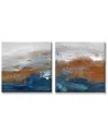 Ready2hangart Copperelle/copperize 2-pc Wrapped Canvas Abstract Wall Art By Karen Moehr