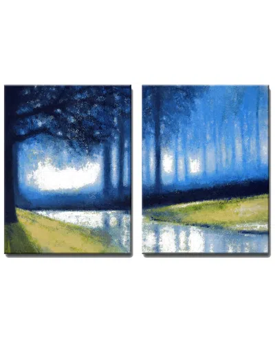 Ready2hangart Crystal Creek 2pc Wrapped Canvas Wall Art By Norman Wyatt In Multi