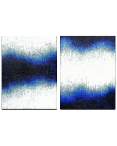 Ready2hangart Currents And Tides Wrapped Canvas Wall Art By Norman Wyatt In Blue