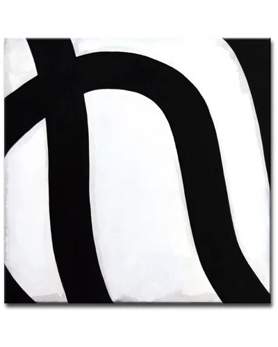 Ready2hangart Curves Iii Wrapped Canvas Wall Art In Black