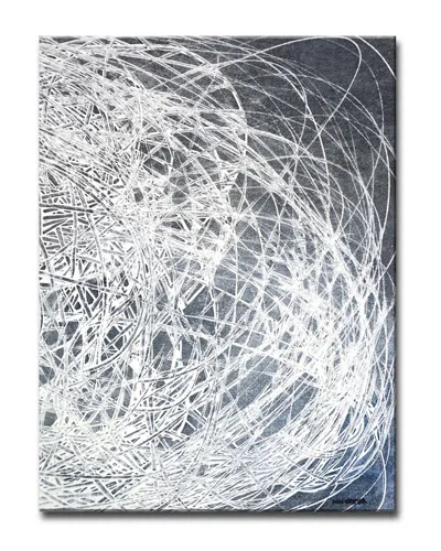 Ready2hangart Denim Threads Ii Wrapped Canvas Wall Art By Norman Wyatt In Gray