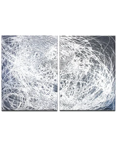 Ready2hangart Denim Threads I/ii 2pc Wrapped Canvas Wall Art By Norman Wyatt