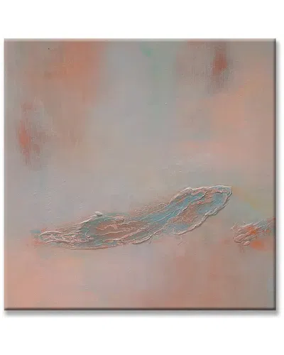 Ready2hangart Desert Turquoise Wrapped Canvas Abstract Wall Art By Karen Moehr In Multi