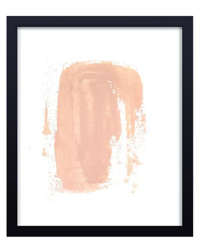 Ready2hangart Dust Pink Wave Framed Print Wall Art In Neutral