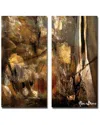 Ready2hangart Earth Tone Abstract I 2pc Wrapped Canvas Wall Art By Tristan Scott