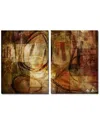 Ready2hangart Earth Tone Abstract Iii Wrapped Canvas Wall Art Set