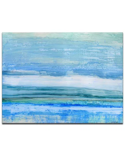 Ready2hangart Eastern Shores Wrapped Canvas Wall Art In Blue