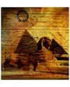 Ready2hangart Egyptian Pyramid Wrapped Canvas Wall Art By Tristan Scott