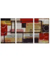 Ready2hangart Energized 3 Piece Wrapped Canvas Wall Art Set