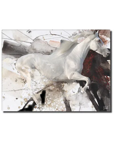 Ready2hangart Equestrian Saddle Ink Psiv Canvas Wall Art By Tristan Scott