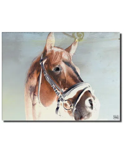 Ready2hangart Equestrian Saddle Ink Psix Canvas Wall Art In Multi