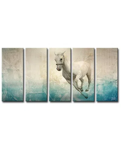 Ready2hangart Equestrian Saddle Ink Psviii Canvas Wall Art By Tristan Scott In Multi