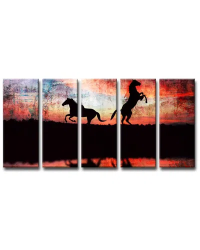 Ready2hangart Equestrian Saddle Ink Psxxiv Canvas Wall Art By Tristan Scott In Multi