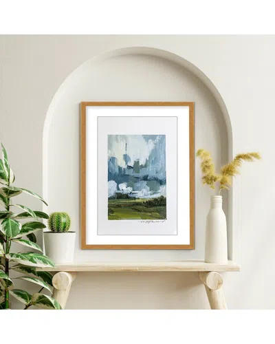 READY2HANGART ETHERIC HORIZON: ABSTRACT HILLS UNDER CLOUDY SKIES BY MARION PARSONS WALL ART