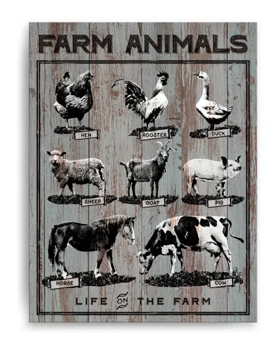 Ready2hangart Farm Animals Wrapped Canvas Wall Art By Olivia Rose