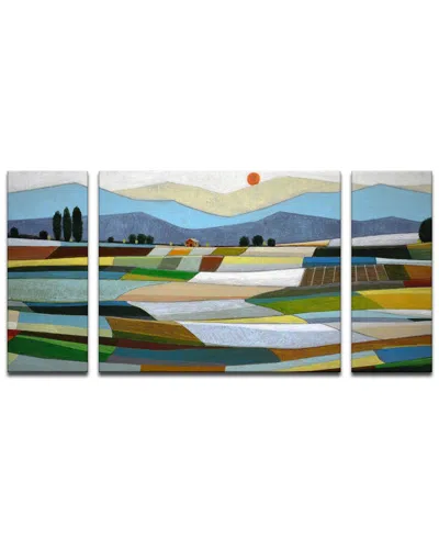 Ready2hangart Fertile Acres 3 Piece Wrapped Canvas Wall Art Set In Multi