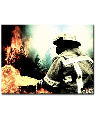 Ready2hangart Fire And Rain Wrapped Canvas Wall Art By Joelle Joy In Multi