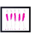 Ready2hangart Five In Fuchsia Framed Print Wall Art