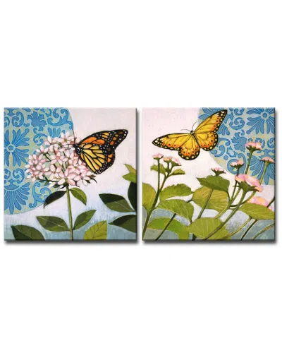 Ready2hangart Flitter I/ii 2pc Wrapped Canvas Wall Art By Norman Wyatt