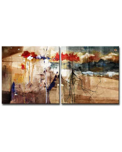 Ready2hangart Floral 2pc Wrapped Canvas Wall Art By Tristan Scott
