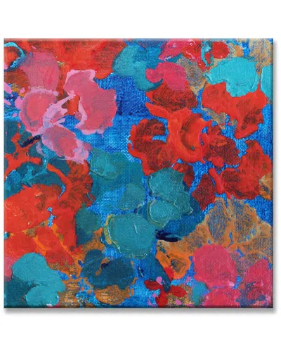 Ready2hangart Flowers In The Pool Wrapped Canvas Abstract Wall Art By Karen Moehr In Multi