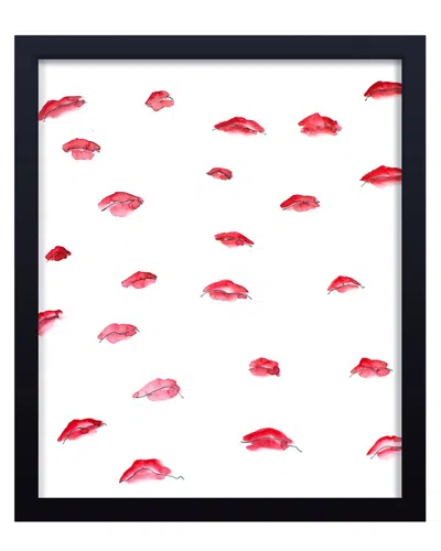 Ready2hangart Flying Lips Framed Print Wall Art