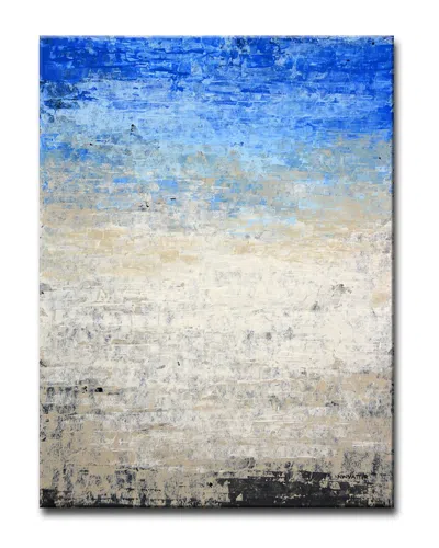 Ready2hangart Footprints Ii Wrapped Canvas Wall Art By Norman Wyatt In Blue