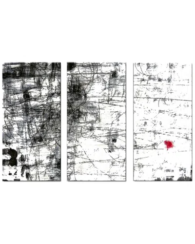 Ready2hangart Forgiven 3pc Wrapped Canvas Wall Art By Norman Wyatt In Black