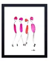 Ready2hangart Four In Fuchsia Framed Print Wall Art